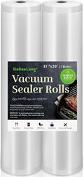 Vacuum Sealer Bags for Food，Seal a Meal Bags Rolls，11inx20 Rolls 2 by xinbaolong