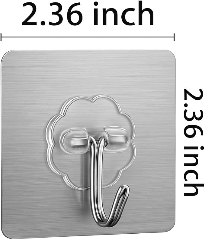 Heavy Duty Adhesive Wall Hooks - Image 2
