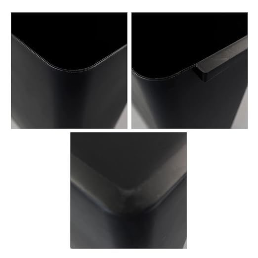 3-Pack Black 4.5 Gallon Trash Can Wastebasket, Garbage Container Bin - Image 3