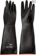 PACIFIC PPE Heavy Duty Latex Chemical Gloves, Strong Acid Resistance Rubber by PACIFICPPE