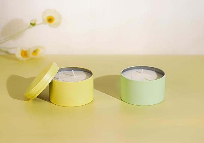 Candle Tins with Lids, 3 Wicks Candle Jars 14oz/420ml Candle Containers 12 Pack - Image 4