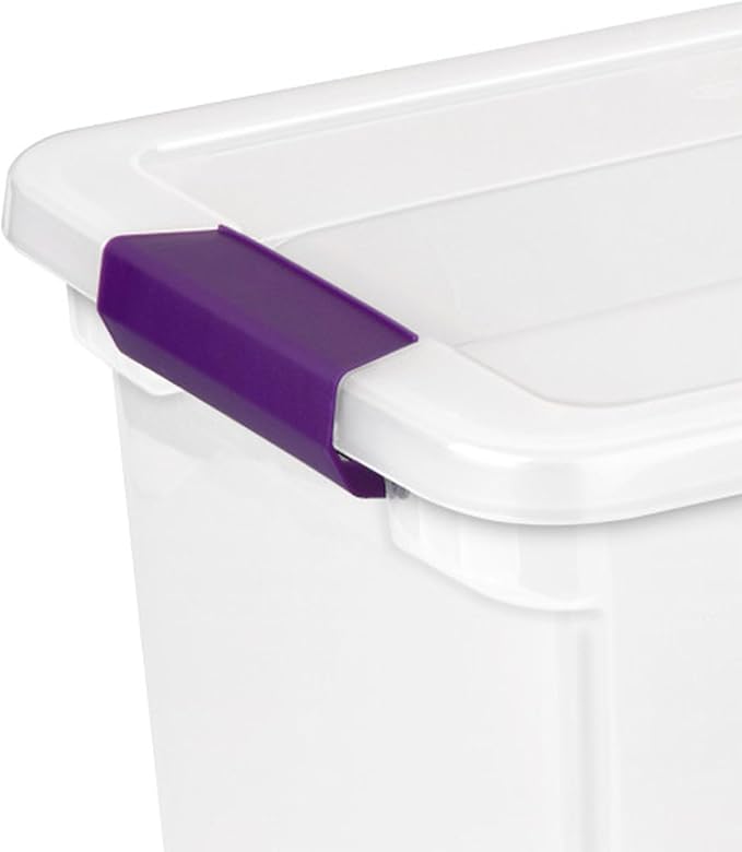 Sterilite 18-Pack ClearView Latch Box, Stackable Storage Organizer Bins - Image 7