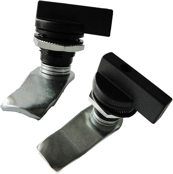 WJSKDQ 2PCS Thumb Operated Offset Thumb Cam Lock Black Cam Lock - Image 8