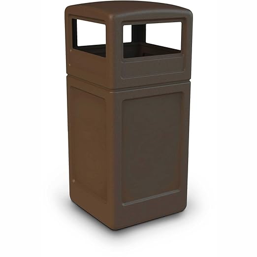 Commercial Zone-73293799 PolyTec 42 Gallon Square Waste Container by CommercialZone
