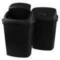 Zopnny 8 Gallon Plastic Swing Top Garag Bin, Lidded Wastebasket Trash Can by Zopnny