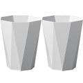 Trash Can Plastic Waste Basket 2.6 Gallon Garbage Can by FocusesonthehomeFurnishing