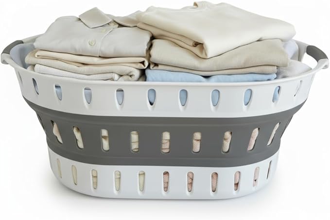 Premium Collapsible Laundry Baskets – Foldable Laundry Basket & Hamper Bin 45L - Image 2