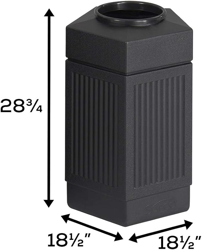 Safco Canmeleon Trash Can, 30 Gallons, Indoor and Outdoor Use, Durable & - Image 5