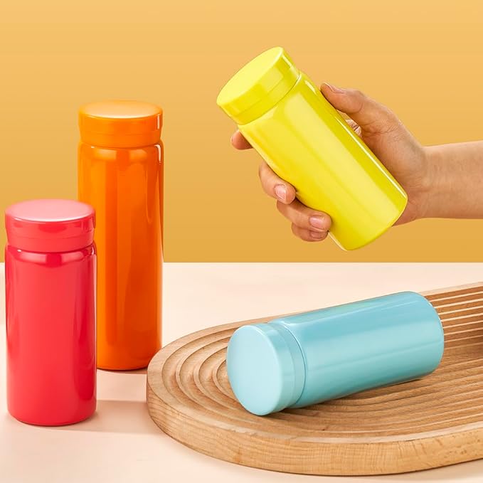 10oz Mini Water Bottle Stainless Steel Thermos Small Flask - Image 5
