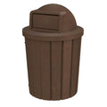 42 Gallon Slated Circle 100% Recycled Plastic Commercial Outdoor or Indoor by SturdyEssentials