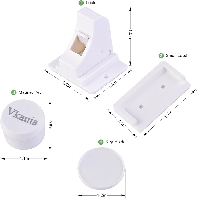 32 Pack Vkania Magnetic Cabinet Locks Baby Proofing - Image 8