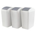4.5 Gallon Swing Top Garbage Can, Plastic Trash Bin by Sosody