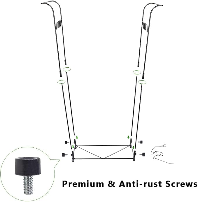 2 Pack Trash Bag Holder, 30-45 Gallon Garbage Bag Holder, Metal Portable Leaf - Image 6