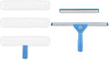 Window Squeegee Washing Kit for Shower Glass Door, Mirror and Window Cleaning by AMERWASHPLUS