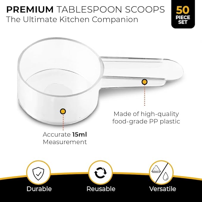 50 Pack Tablespoon Measuring Spoon Set - Image 2