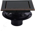 RANDOM Oil Rubbed Bronze Shower Drain Square 6 inch by RANDOM
