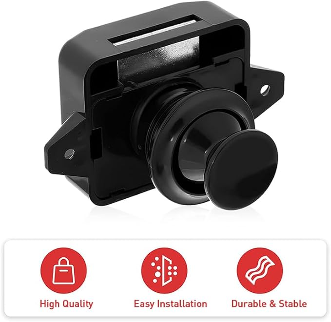 Encell Set of 5 Push Button Latch Cupboard - Image 3