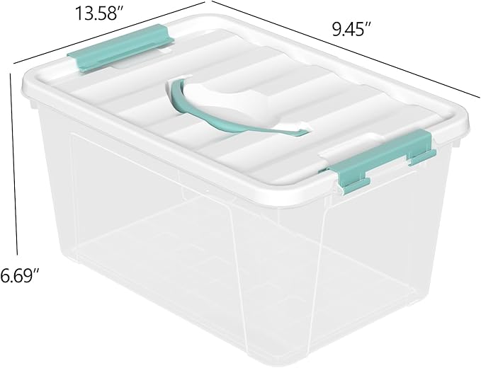 Xyskin 14 Quart Clear Storage Bins - Image 2