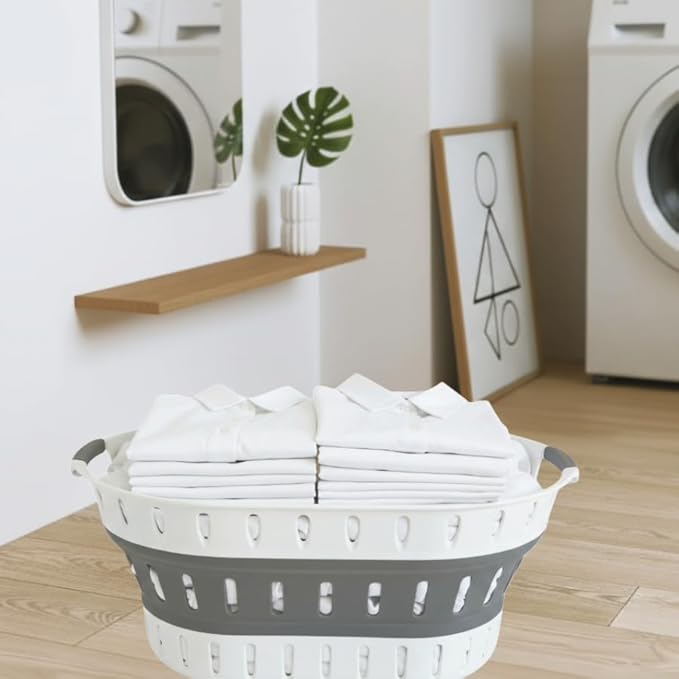 Premium Collapsible Laundry Baskets – Foldable Laundry Basket & Hamper Bin 45L - Image 7