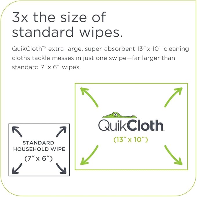 Quikcloth® Everyday Clean – Plant-Based, Plastic-Free Cleaning Wipes - Image 3