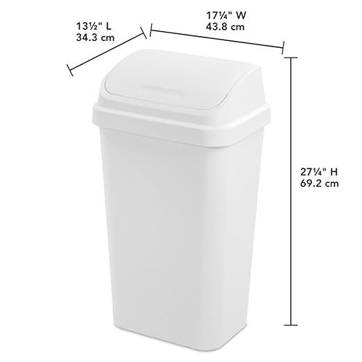 Sterilite 12 Pack Kitchen Garbage Trash Can - Image 2