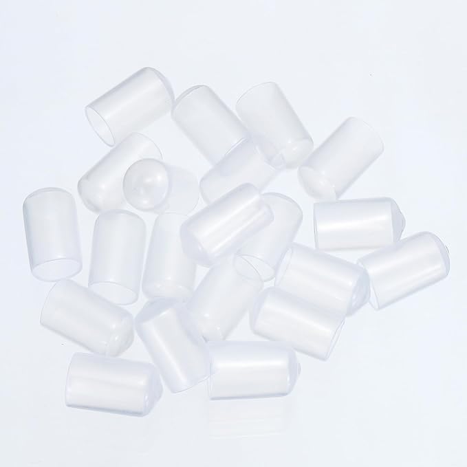 uxcell 20pcs Rubber End Caps 22mm ID Vinyl PVC Round Tube Bolt Cap Cover Screw - Image 4