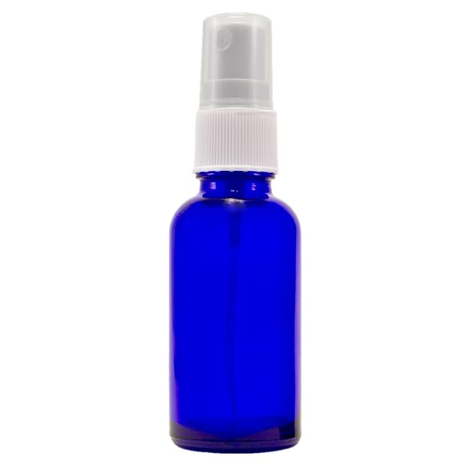 1 oz Cobalt Blue Boston Round Glass Bottle by Greenals