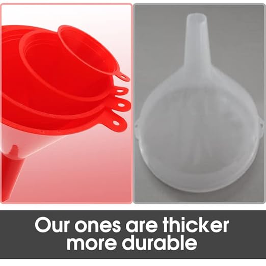Oil Funnel Set - Plastic Funnel Kit - Image 4