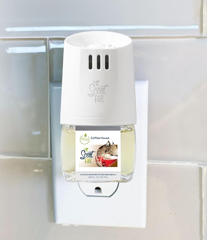 Scent Fill Coffee House Plug in Air Freshener, Scented Oil Refills, 2 Refills + - Image 2