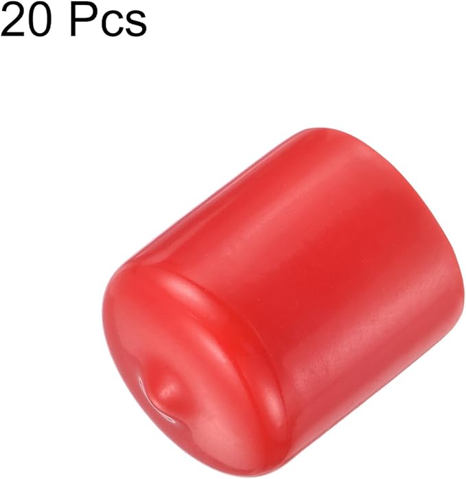 uxcell 20pcs Rubber End Caps 23mm ID Vinyl Round Tube Bolt Cap Cover Thread - Image 2