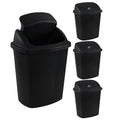 6 Gallon Swing Top Trash Can Outdoor and Indoor Recycle Bin, Plastic Garbage Can by Yesdate