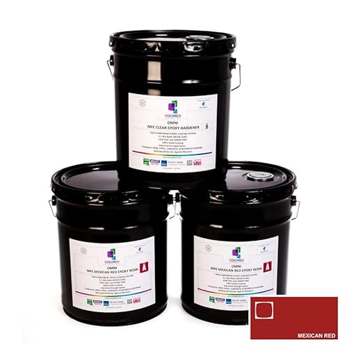 Colored Epoxies Mexican Red Epoxy Resin Coating Made by ColoredEpoxies