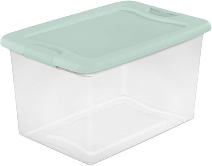 Sterilite 6 Pack Latching Box, 64 Quart, Mindful Mint - Image 7