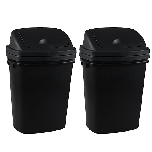 4 Pack 8 Gallon Medium Trash Can - Image 4
