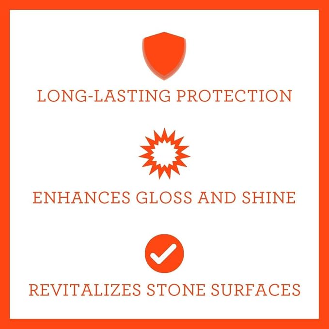 TriNova Granite Sealer & Protector Gallon Refill- Made in USA, Best Stone Polish - Image 2
