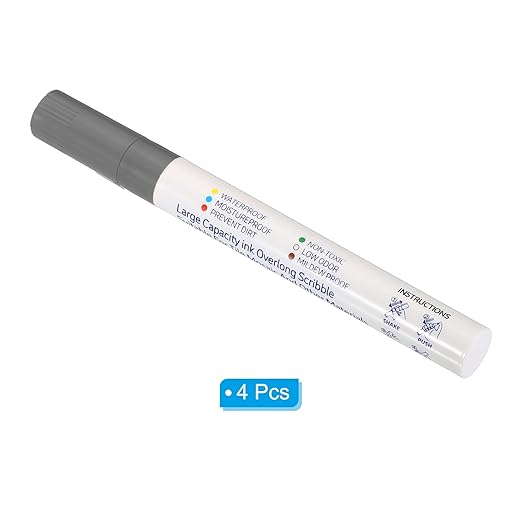 PATIKIL Grout Pen, 4 Pack Grey Tile Marker Waterproof Grout Sealer Pen Tile - Image 3