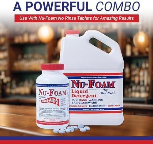 Nu-Foam Liquid Detergent for Bar Glassware - Image 2