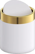 Mini Trash Can with Lid, Metal Small Tiny Mini Trash Bin Can, Mini Countertop by JILLICK