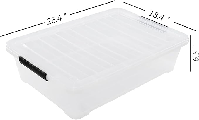40 Quarts Under Bed Storage Boxes - Image 2
