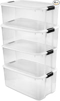 Sterilite 4-Pack Ultra Latching Box, Storage Bins by Sterilite