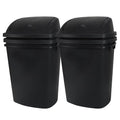 Yuright 40 L / 10 Gallon Swing Lid Trash Bins, 4 Pack Large Plastic Garbage Cans by Yuright