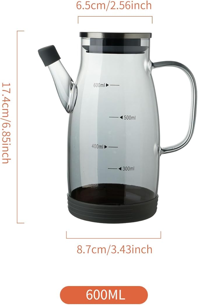 Large Glass Oil Dispenser Bottle - Image 5