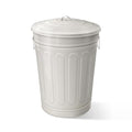 Plexon Round Trash Can 13 Gallon, Vintage Metal Outdoor Trash Can by Plexon