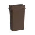 23 Gallon Brown Slim Jim Trash Can by Krollen+Industrial