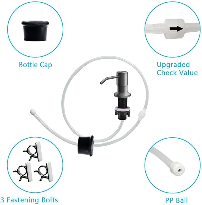 Soap Dispenser for Kitchen Sink, in Sink Soap Dispenser Pump, Say Goodbye to - Image 5