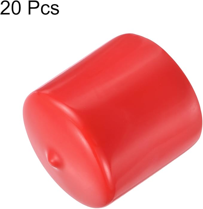 uxcell 20pcs Rubber End Caps 44mm ID Vinyl Round Tube Bolt Cap Cover Thread - Image 2