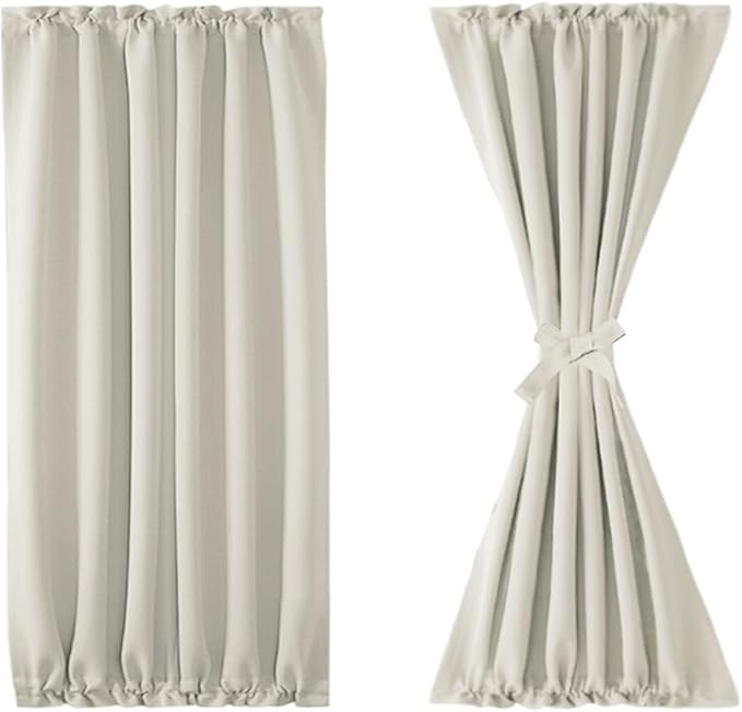 DWCN French Door Curtains – Rod Pocket Thermal Blackout Curtain - Image 7