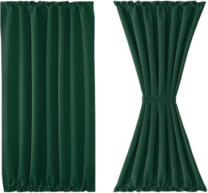 DWCN French Door Curtains – Rod Pocket Thermal Blackout Curtain - Image 7