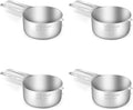 4PCS 1/2Cup Single Measuring Cup, Stainless Steel Measure Scoop, Metric and US by BERYLER