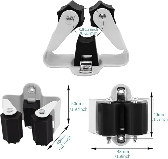 3-H Broom Hanger, Mop Holder Wall Mount 30 Pack, Broom Holder Wall Mount - Image 6